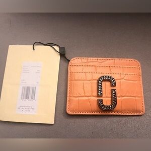 Marc Jacobs Orange Leather Card Case